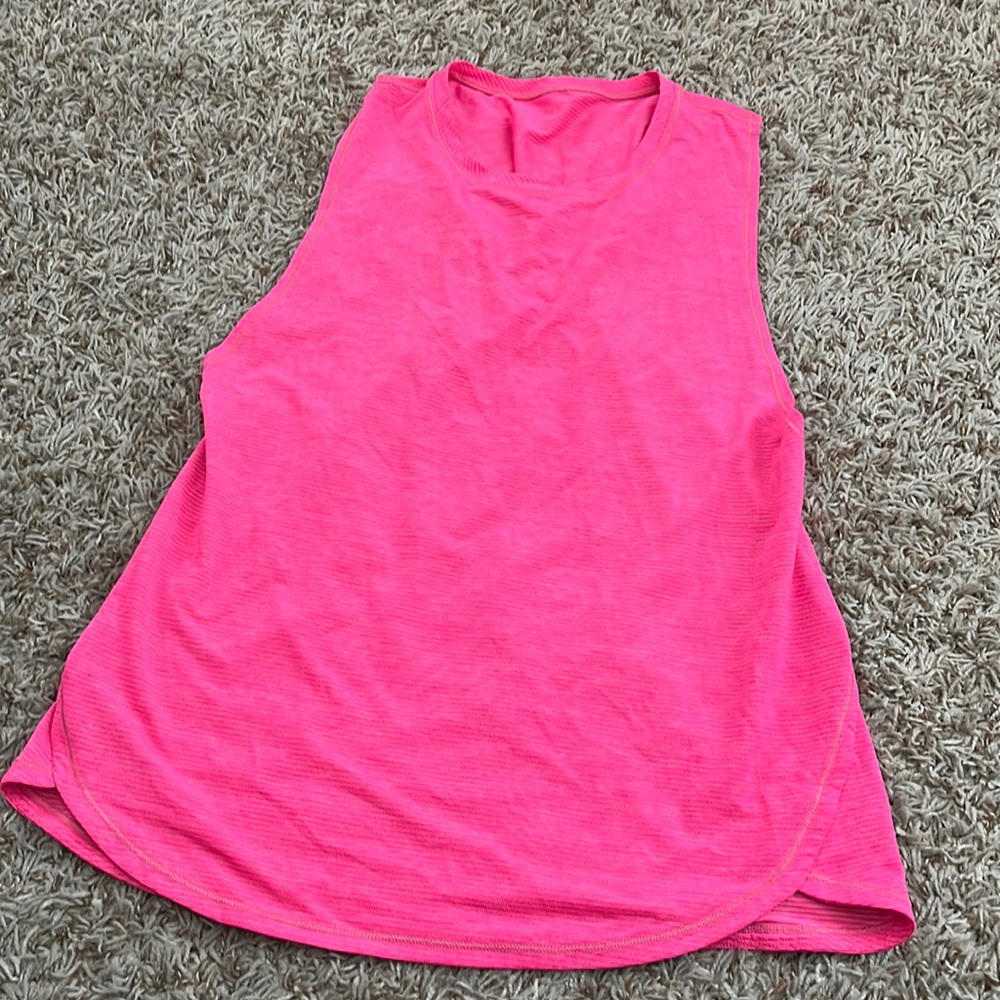 LULULEMON Hot Pink Muscle Tank Size 6